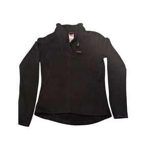The North‎ Face Fleece Pullover Snap Mock Neck Soft Lightweight Black S